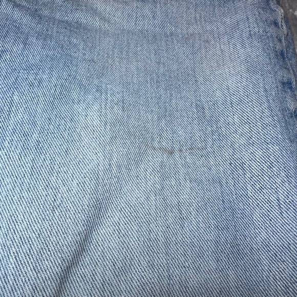 Wrangler Blue Jeans Mens 32x34 Denim Relaxed Fit Denim Straight Leg Y2K Distress - Picture 13 of 16